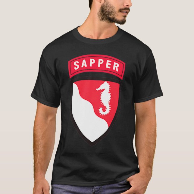 T-shirt 36e Chemise de brigade du génie 36e FR Sapper T (Devant)