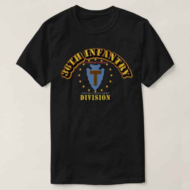 T-shirt 36e division d'infanterie Division Arrowhead (Design devant)