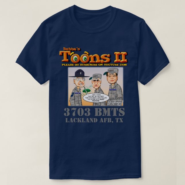 T-SHIRT 3703 BMTS LACKLAND AFB, SAN ANTONIO, TEXAS (Design devant)
