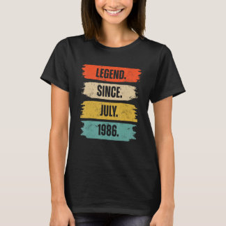 T-shirt 37 Ancienne légende depuis juillet 1986 37ème anni