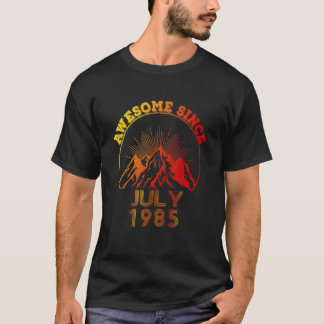 T-shirt 37 Ans Awesome depuis Juillet 1985 37e Anniversair