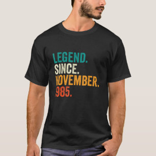 T-shirt 37 Ans Légende depuis novembre 1985 37e Birt