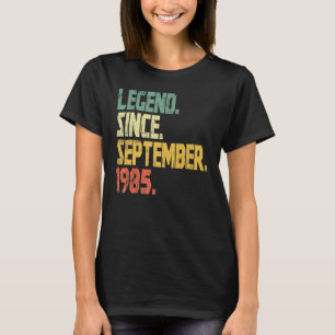 T-shirt 37 Ans Légende depuis septembre 1985 37th Bir