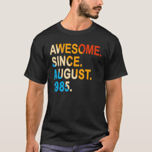 T-shirt 37 Ans Vintage stupéfiant depuis août 1985 37t