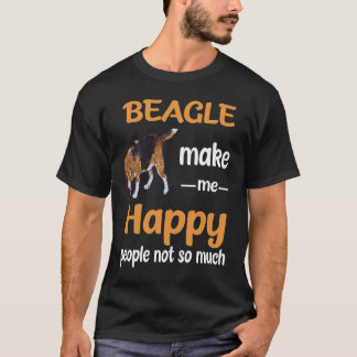 T-shirt 37 Beagle Make Me Happy People Not So Much Beagle