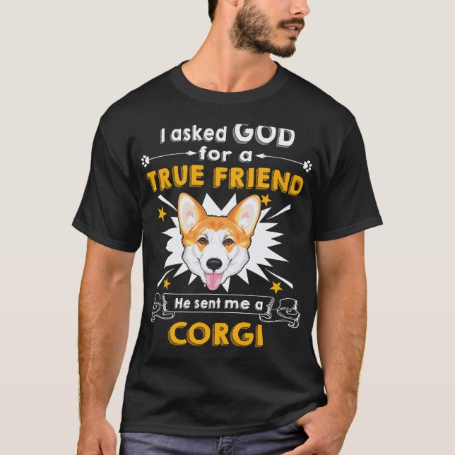 T-shirt 37 Il m'a envoyé un Corgi (Devant)