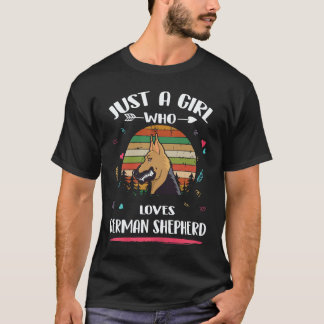 T-shirt 37 Juste une fille qui aime les Bergers Allemands