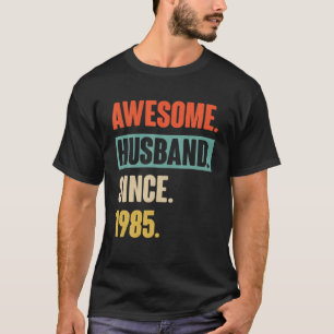 T-shirt 37 Mariage Aniversaire Le Cadeau - Un Époux Awesom