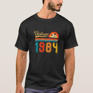 T-shirt 37E Anniversaire Cadeau 37 Ans Hommes Femmes Retro