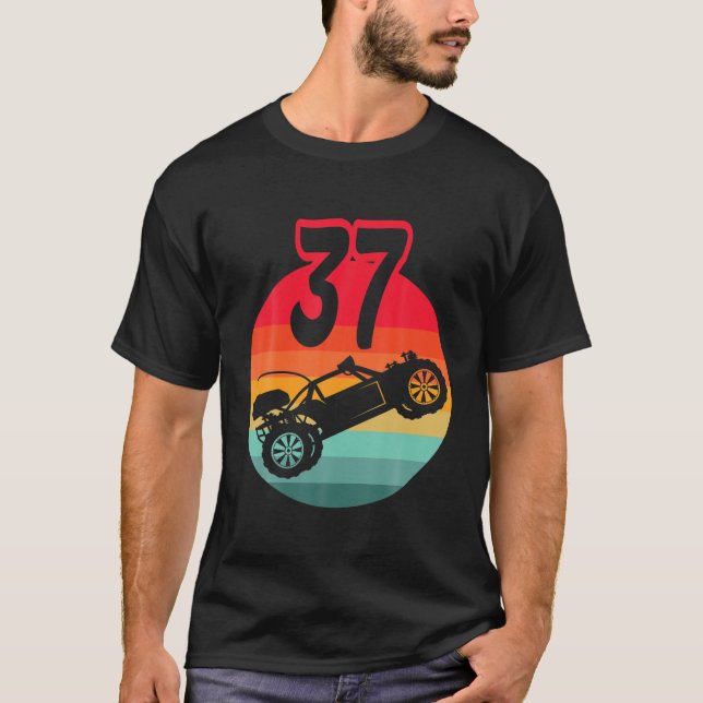 T-shirt 37Th Birthday I Racing Gaming I Remote Control RC (Devant)