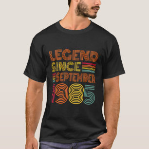 T-shirt 38 Ans Légende Depuis Septembre 1985 38E Birt