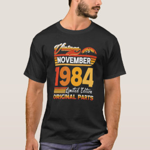 T-shirt 38 Ans Retro Vintage novembre 1984 38e Birt