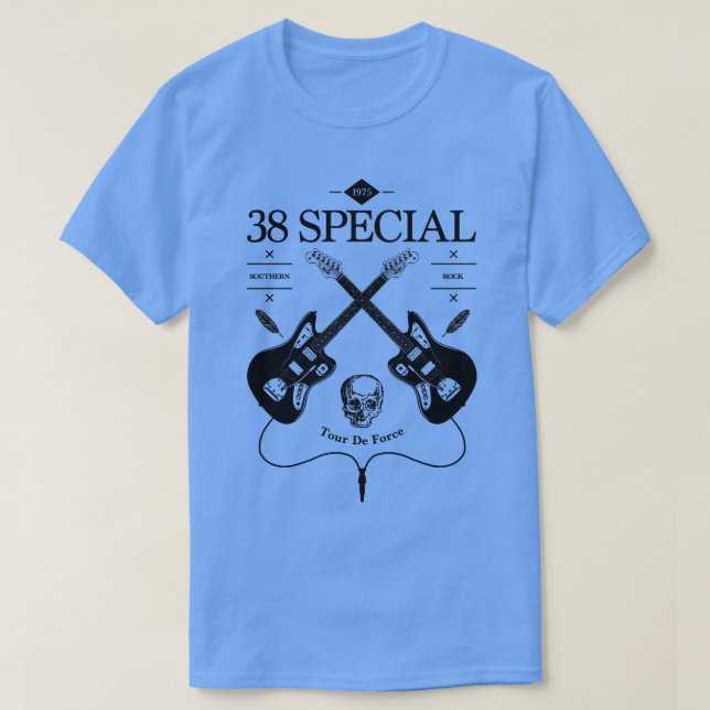 T-shirt 38 Logo Vintage de guitare spéciale (Design devant)
