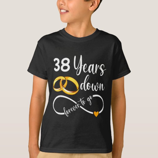 T-shirt 38 pour toujours couple (Devant)