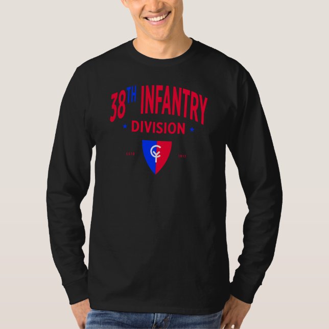 T-shirt 38e division d'infanterie - Longue durée militaire (Devant)
