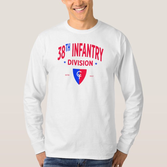 T-shirt 38e division d'infanterie - Longue durée militaire (Devant)