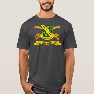 T-shirt 38e régiment de cavalerie avec Br Ribbon X
