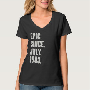 T-shirt 39 ans 39e anniversaire Epic depuis juillet 1983