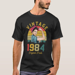 T-shirt 39 Ans Vintage 1984 39ème Anniversaire Pour Les Fe