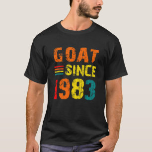 T-shirt 39e anniversaire 39 ans chèvre depuis 1983
