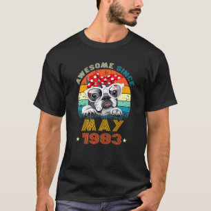 T-shirt 39e anniversaire Amour Boston Terrier 39 ans depui