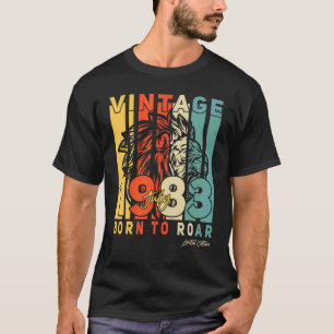 T-shirt 39e anniversaire Juillet 39 ans Vintage 1983 Mens