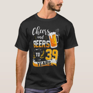 T-shirt 39e Anniversaire Soeurs Et Bières À 39 Ans Né En