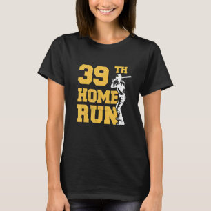 T-shirt 39e home Run Baseball 39e anniversaire 39 ans