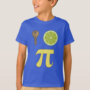 T-shirt 3.14 Clé Lime Pie Pi Pun Drôle Math Plaisanterie