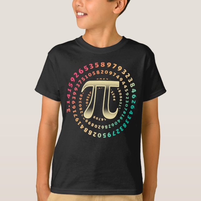 T-shirt 3.14 Pi Numéro Jour Symbole Math Numéro Irrationne (Devant)