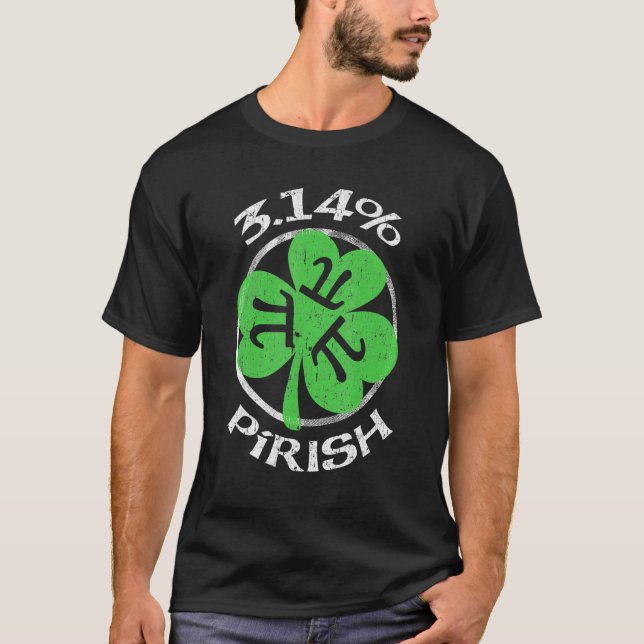 T-shirt 3 14 PIrish Funny St patrick Math Geek Jour Pi (Devant)