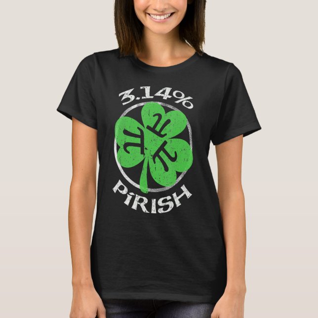 T-shirt 3 14 PIrish Funny St patrick Math Geek Jour Pi (Devant)