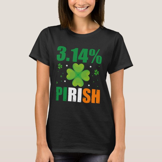 T-shirt 3 14 Pirish  St Patrick professeur de mathématique (Devant)