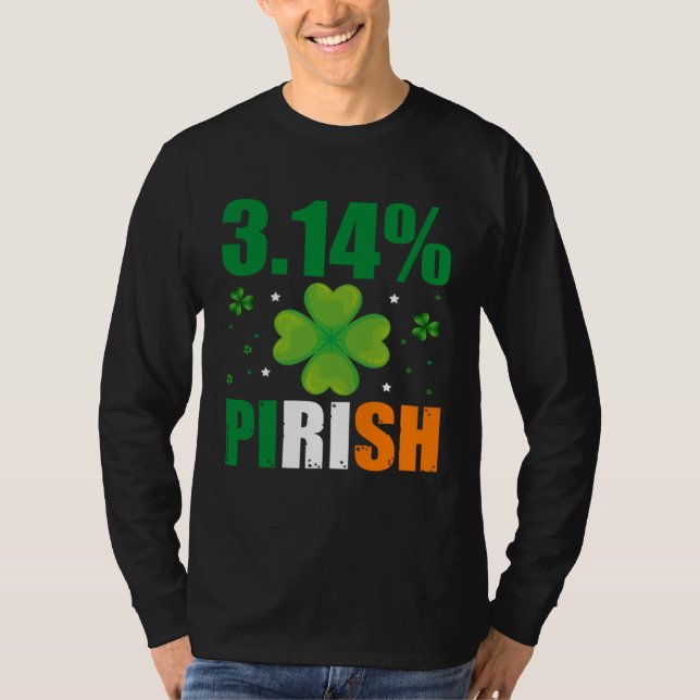 T-shirt 3 14 Pirish  St Patrick s Math Geek Irish Math Tea (Devant)