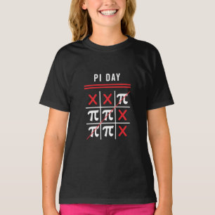T-shirt 3.14 Tic-Tac-Toe Noughts Et Croix Joyeux Jour Du P