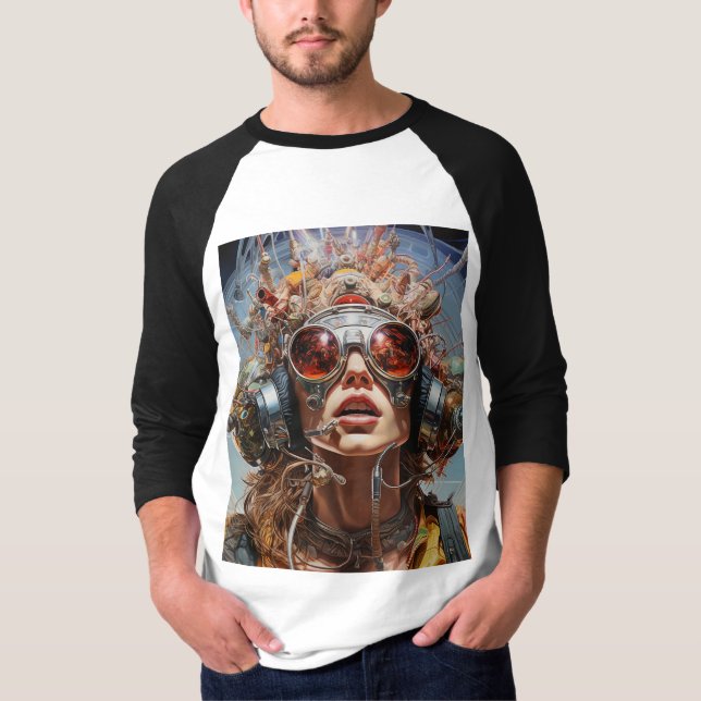 T-shirt 3/4 Sleeve Classic Psychonaut Chemise (Devant)