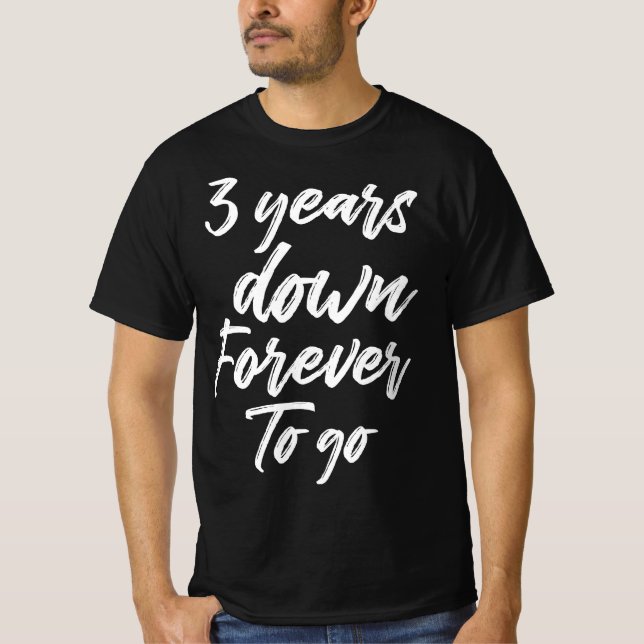 T-shirt 3 Anniversaire de 3 ans pour toujours aller 3ème M (Devant)