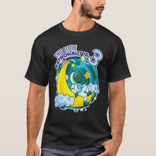 T-shirt 3 Anniversaire Garçon 3 Anniversaire Astronaut Esp