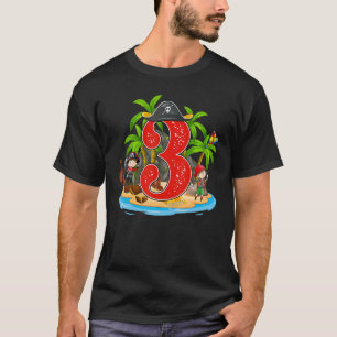 T-shirt 3 Anniversaire Pirate Arr Pirates Bateau Arr 3r