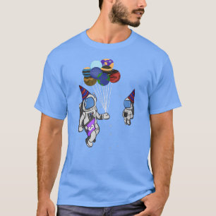 T-shirt 3 ans Anniversaire Astronaut Planet Balloon