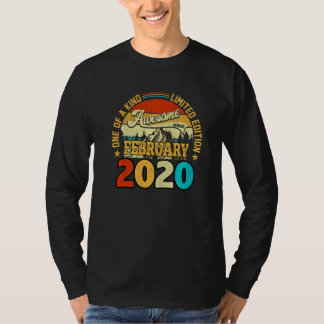 T-shirt 3 ans Awesome depuis février 2020 3e anniversaire
