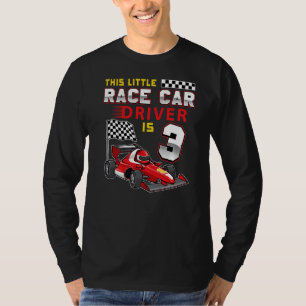 T-shirt 3 Ans Formule Race Car 3e Anniversaire 1