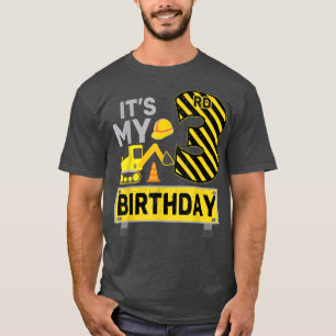 T-shirt 3 ans Garçon C'est mon 3e anniversaire Constructio