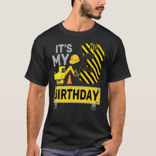 T-shirt 3 ans Garçon C'est mon 3e anniversaire Constructio