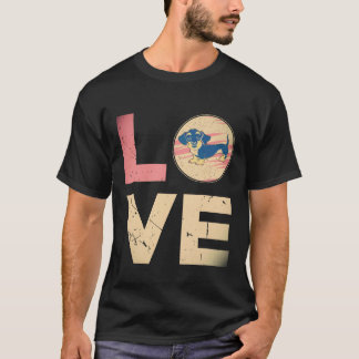 T-shirt 3 Cadeaux Rétro vintage Maman Chien Dachshund Dach