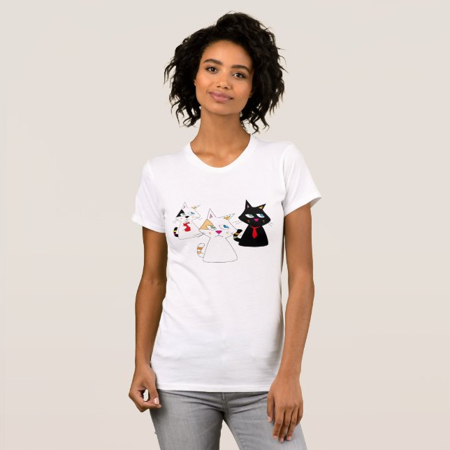 T-SHIRT 3 CATS (Devant entier)