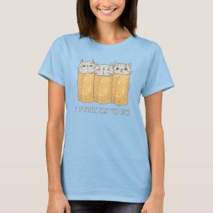 T-shirt 3 chats drôles de Cinco De Mayo de burrito de