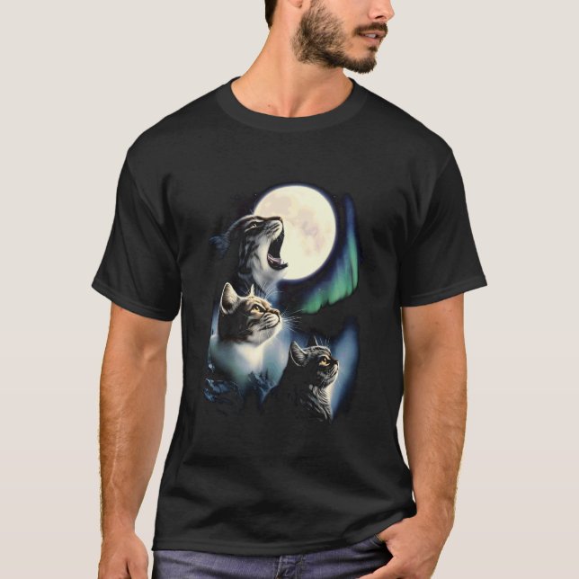 T-shirt 3 Chats Lune (Devant)