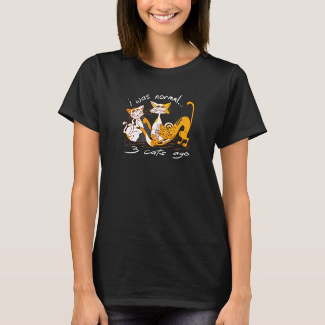 T-shirt 3 Chats Pour Chaton Propriétaires (Devant)