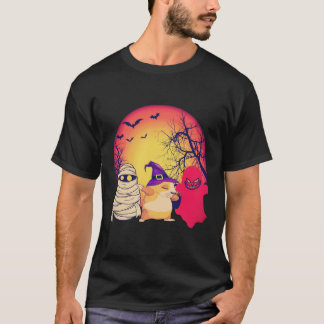 T-shirt 3 Citrouilles d'Halloween de cochons d'Inde